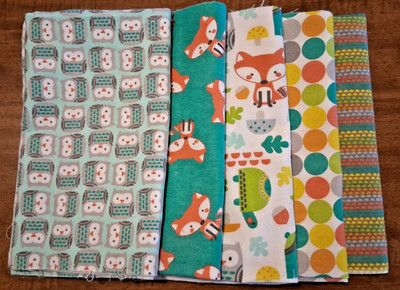 Create It 18''x21'' Flannel Woodsie Pals Precut Fabric Bundle