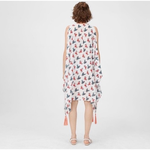 Nuevo con etiquetas Vestido Club Monaco Geovanna para Nadar Talla Única Blanco Floral Piña - Imagen 6 de 8