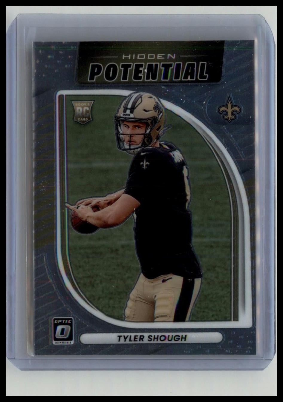 2025 Donruss Optic #12 Tyler Shough Hidden Potential (RC)
