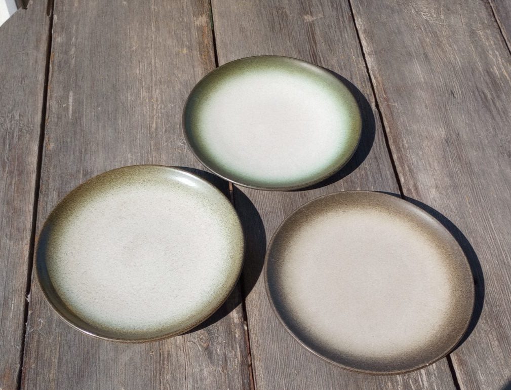 3 VINTAGE HEATH CERAMICS SEA & SAND SALAD PLATES | eBay