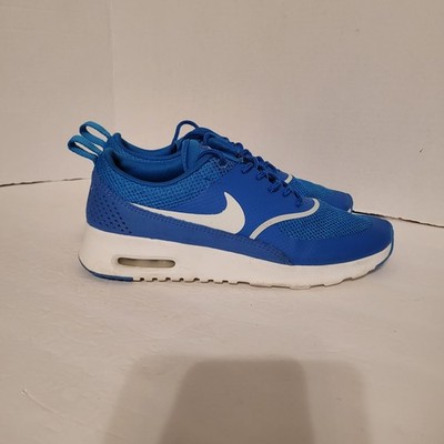 Nike Air Max Thea Running Shoes Athletic Blue White Sneakers Size 8