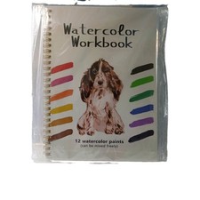 Watercolor Workbook, Water Coloring Book, 12 Different Patterns of Original D...