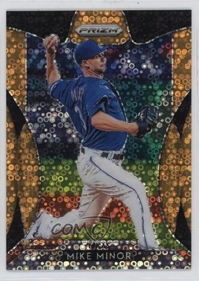 2019 Panini Prizm Neon Orange Donut Circle Prizm 101/150 Mike Minor #69 0wp8