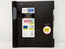 Five Star Advance College Ruled Notebook, 3 Subject, 150 Sheets -Black- 11"x8.5"
