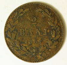ROMANIA 2 Bani 1867 HEATON - Copper - Carol I. - 2207