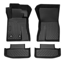3pcs Floor Mats Liners Carpets For 2015-2025 Ford Mustang All Weather Tpe Rubber