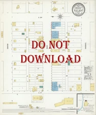 1919  Very Detailed COPY City Map  Boise City  Oklahoma Perfect for researchers