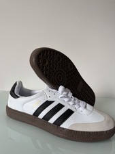 adidas Samba Herren Sneaker Low Top Weiß Schwarz Braun Schnürung EU 44