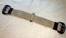 32" Mohair Dressage Girth with Roller Buckles and Neoprene Buckle Guards