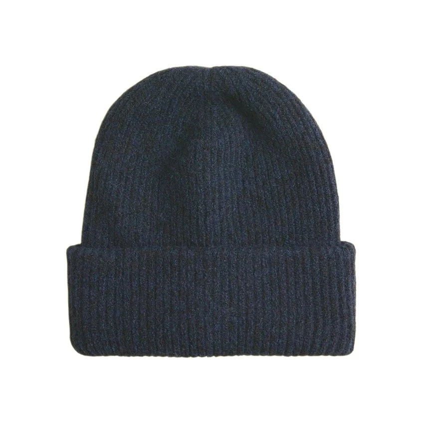 J. Crew Marled Beanie In Supersoft Yarn Navy Blue J Crew Marled Knit Slouchy Beanie Hat New | eBay main image 4
