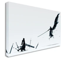Final Fantasy 7 Sephiroth VS Cloud Canvas Wall Art Picture Print