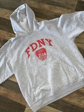 Fruit Of The Loom Hoodie FDNY Fire Department New York Size Large NY