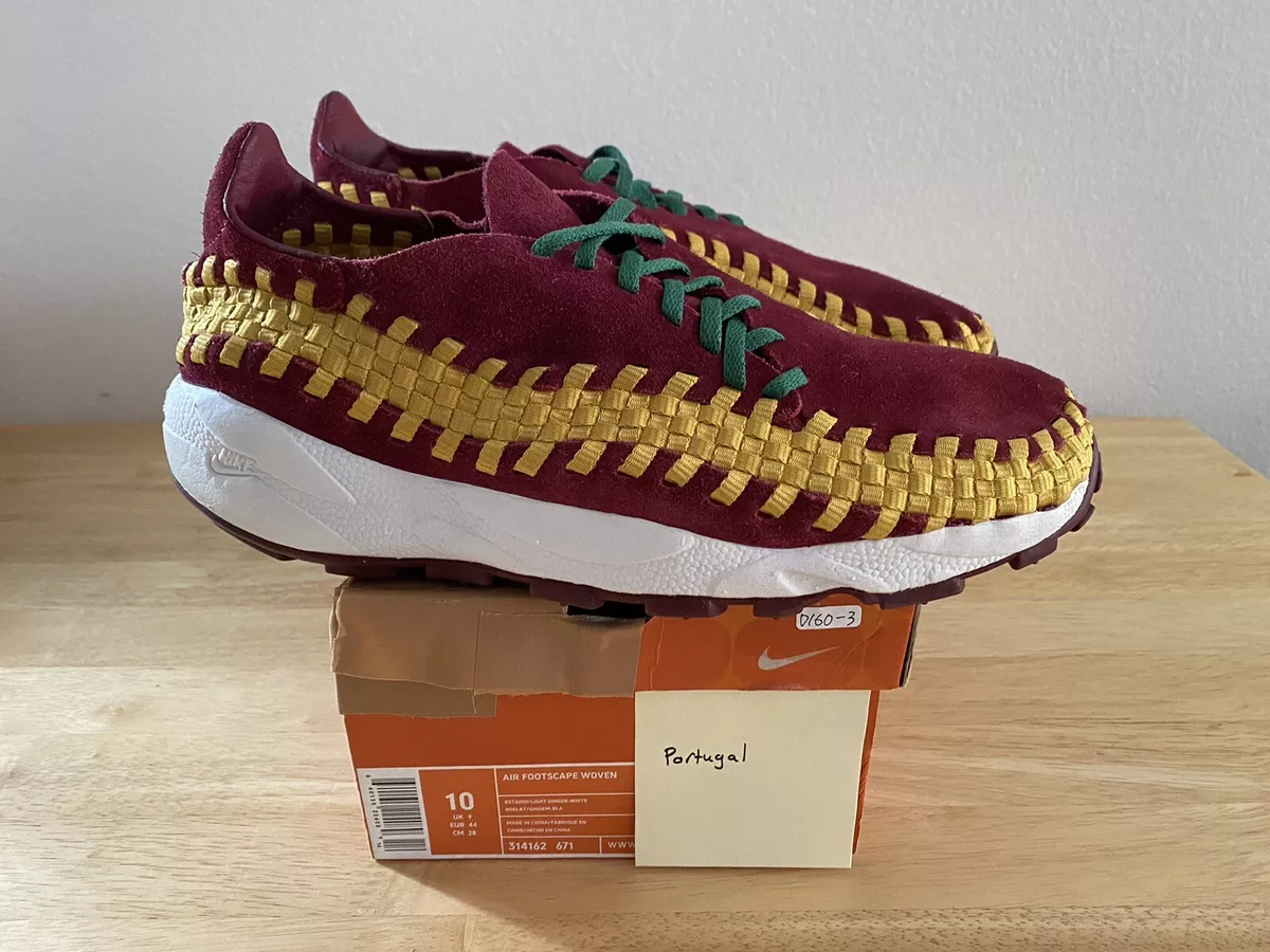 2006 Nike Air Footscape Woven Portugal World Cup 314162-671 Size 10 Red 🇵🇹