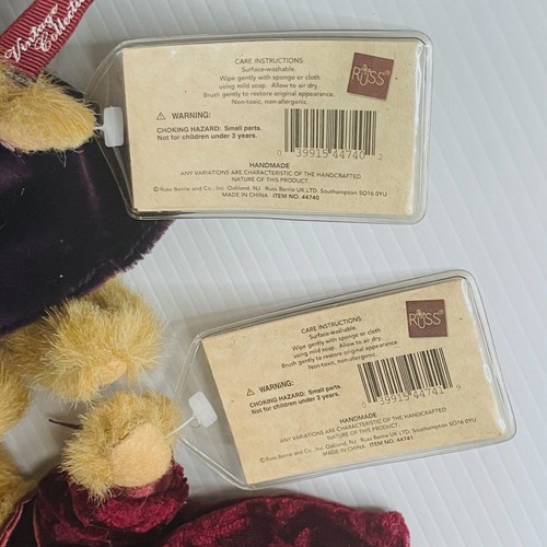 Russ Berrie Vintage Limited Collection Bear x 2 - Paige and Megan (18cm Bears) - Picture 11 of 12