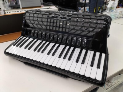 BUGARI 260CHC 120-Bass Piano Accordion 41-Key Cassotto Made in Italy with Case