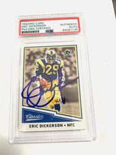 Eric Dickerson signed autograph 2017 Panini Classics football card PSA slab rams