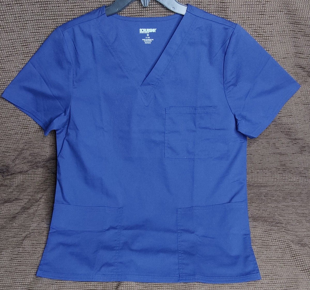 Scrubstar Women's V-Neck Top Size S/CH Blue Color Short Sleeve | eBay