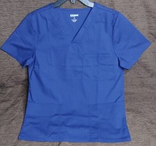 Scrubstar Women's V-Neck Top Size S/CH Blue Color Short Sleeve