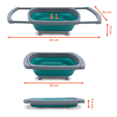 Camping Waschbecken Silikon faltbar - 5 L