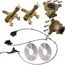 3 Stud Front Hub Steering Spindle Brake Assembly For ATV Quad Go Kart Taotao