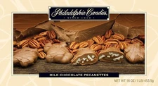 Philadelphia Candies Pecanettes (Caramel Pecan Clusters), Milk Chocolate 1 Pound