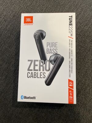 JBL Tune 225TWS Bluetooth Headphones - Black