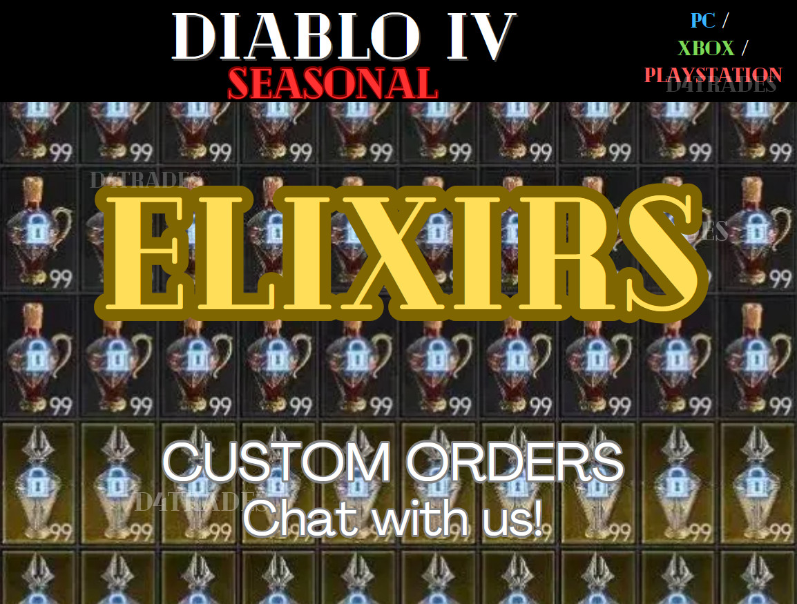 Diablo 4 S5 ESCALERA TEMPORADA 5✨ELIXIRES ✨CHATEA CON NOSOTROS PARA PEDIDOS PERSONALIZADOS