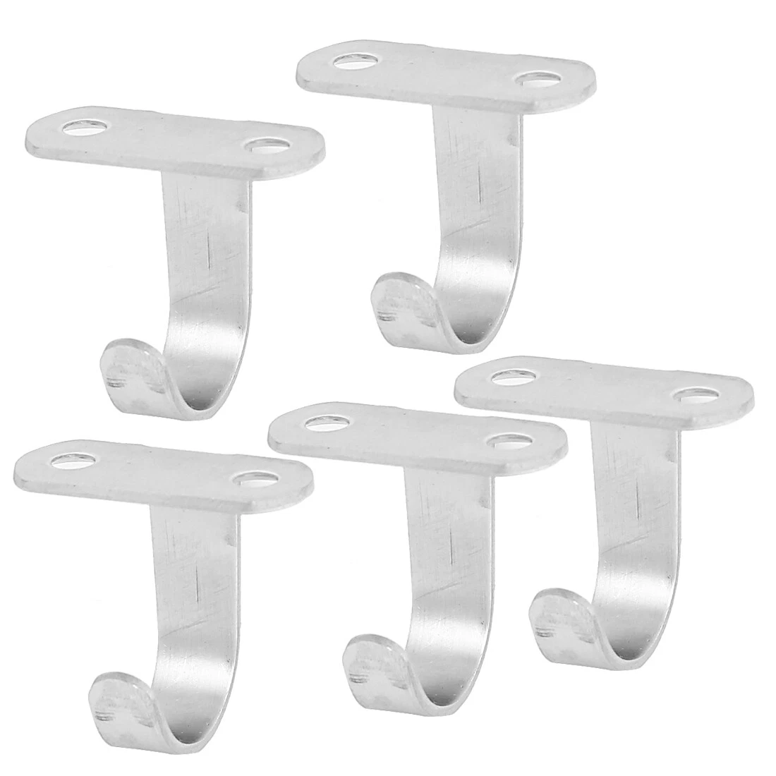  5pcs White Coat Hooks Wall Mounted Coat Hooks