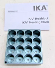 NEW!! IKA HEATING BLOCK H 135.102 Block 16 x 8 ml,0025000627