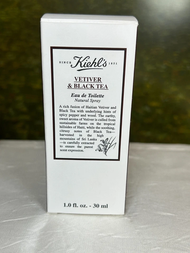 KIEHL'S VETIVER & BLACK TEA 30ML EDT SPRAY (NEW WITH BOX) - Image 3 of 4