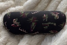 Nicole Miller Eyeglass Sunglass Hard Fashion Pink Black Case Ladies