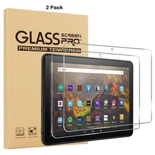 (2 Pack) For Amazon Fire HD 8 Tempered Glass Screen Protector 2024/2022/2020