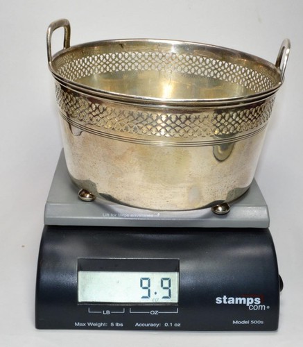 Cubo de hielo antiguo eduardiano Tiffany & Co. plata esterlina 925-1000 en pies 280 g - Imagen 4 de 4