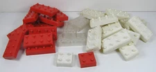 Elgo American Plastic Bricks 28 Piece Lot Construction Toy Building Part Vintage