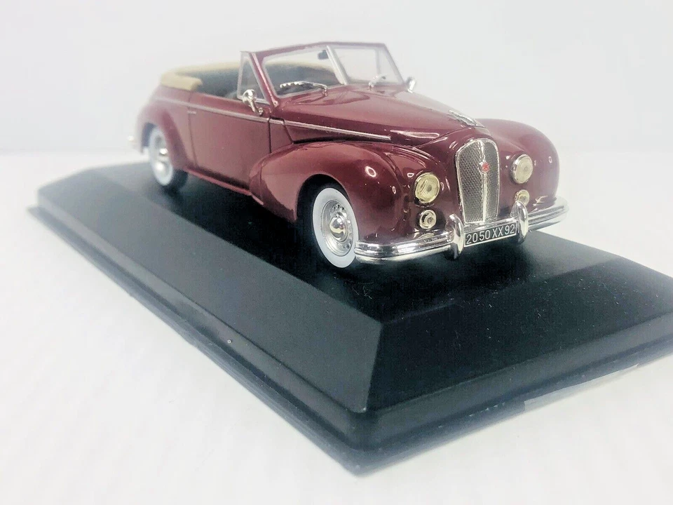 IXO 1953 HOTCHKISS ANTHEOR CABRIOLET 1:43 VITRINA ORIGINAL BONITA USADA Foto 4 de 4