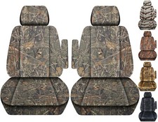 Front Car Seat Covers Camouflage Design Fits 2004-2012 Nissan Titan With Armrest