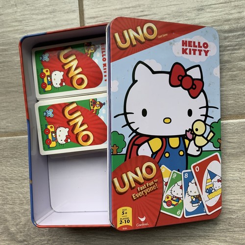 2012 HELLO KITTY UNO Card Game Mattel fast fun for everyone oversized tin, b7 - Picture 21 of 24