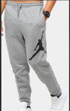 NWT AIR JORDAN JUMPMAN FLEECE PANTS JOGGERS SWEATS GREY LOGO