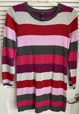 Gap Kids Girls Sweater Dress Sz XL Multicolor Stripes