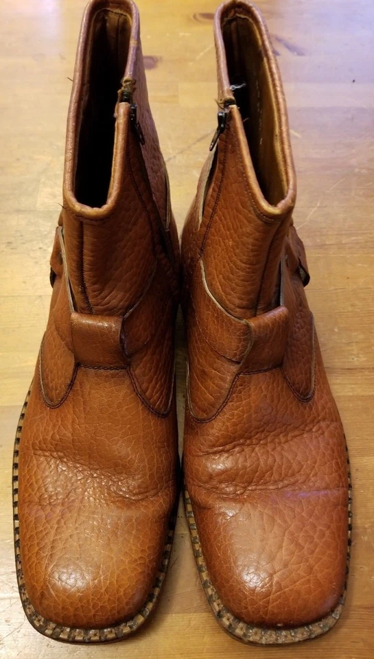 Botines vintage, The Bates Classics, marrón, cuero granulado (talla 12C) Foto 3 de 4