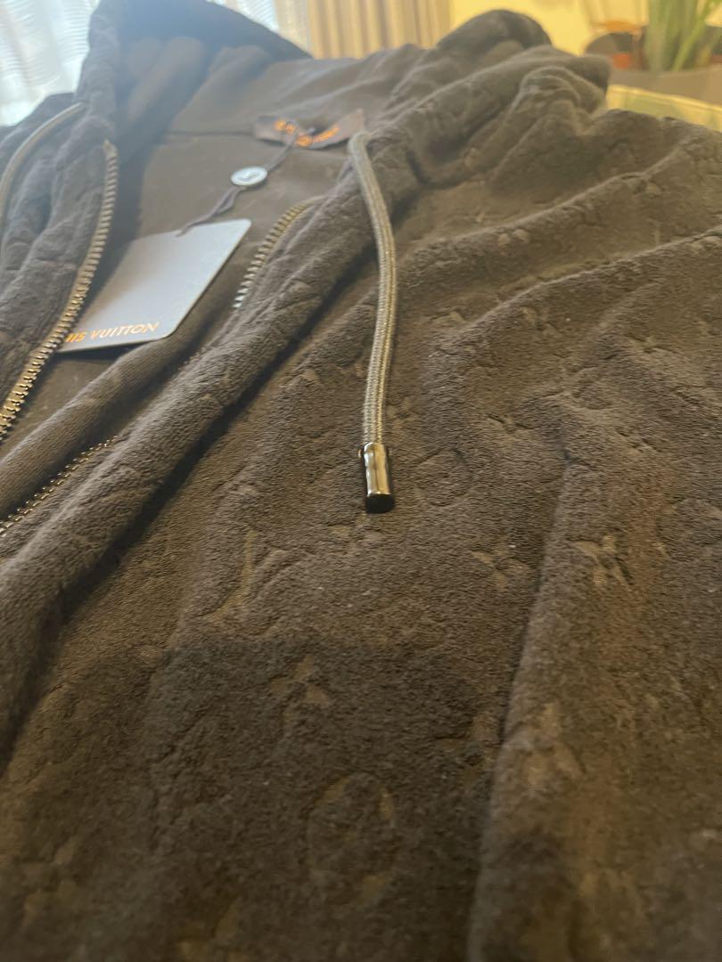 Louis Vuitton Monogram Zip Parka Towel Black | eBay