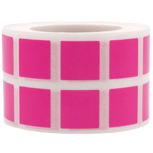Square Stickers | 0.5" Inch Square Shape | 1,000 Pack | Pick One Color - Picture 15 of 144