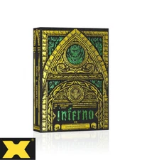Inferno Emerald Blaze Playing Cards by Riffle Shuffle X Darkside