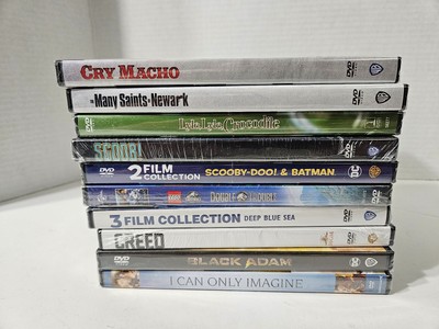 Lot of 10 New DVD'S Mixed Genre Creed Cry Macho Deep Blue Sea 3 Film Collection
