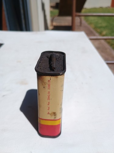Old Original Shell Household Oil Tin - Foto 14 di 14