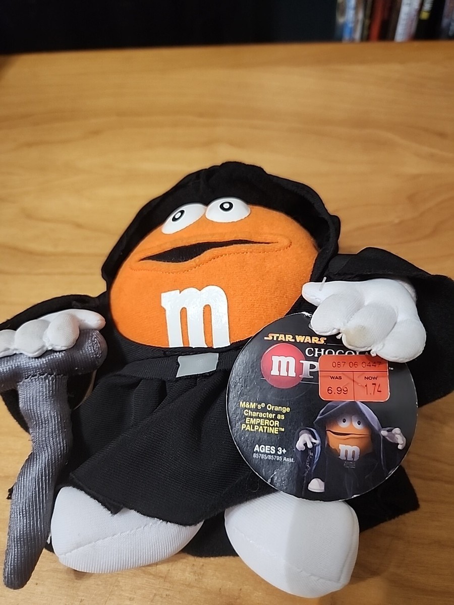 M&M's World Star Wars Orange M-Peror Emperor Plush New with Tags