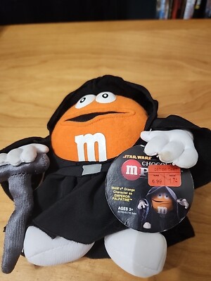 M&M's World Star Wars Orange M-Peror Emperor Plush New with Tags