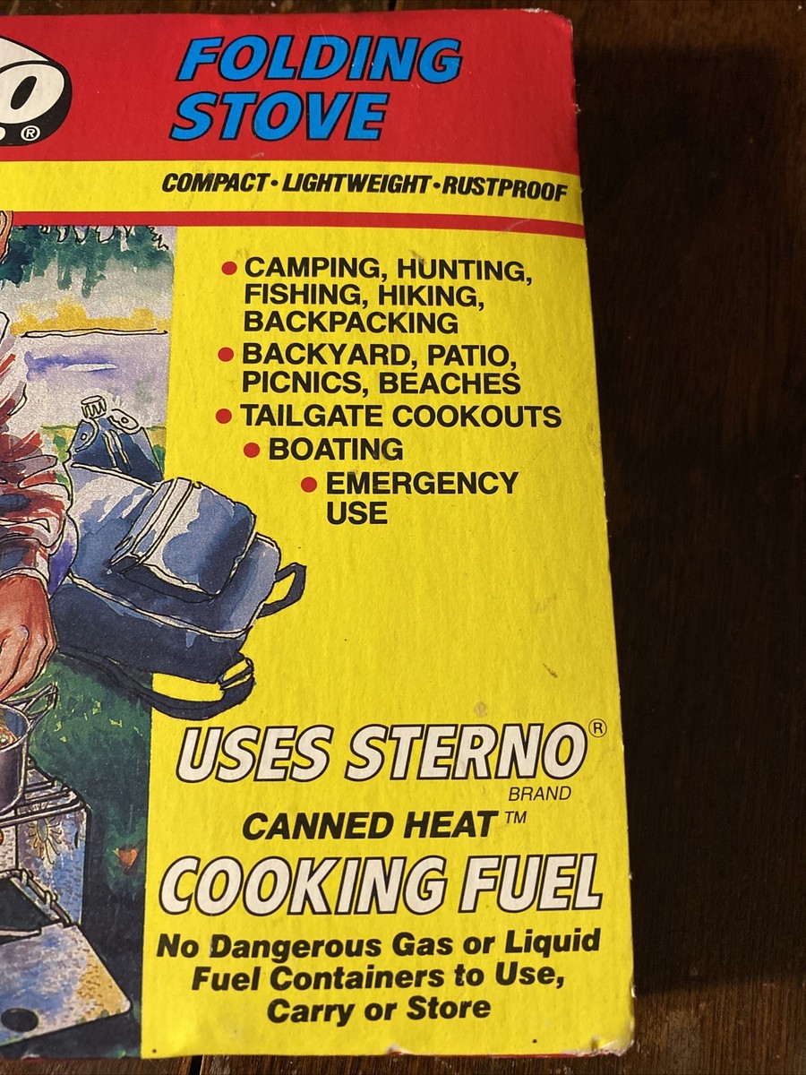 Sterno stoves: a relic from 1970 backpacking trips
