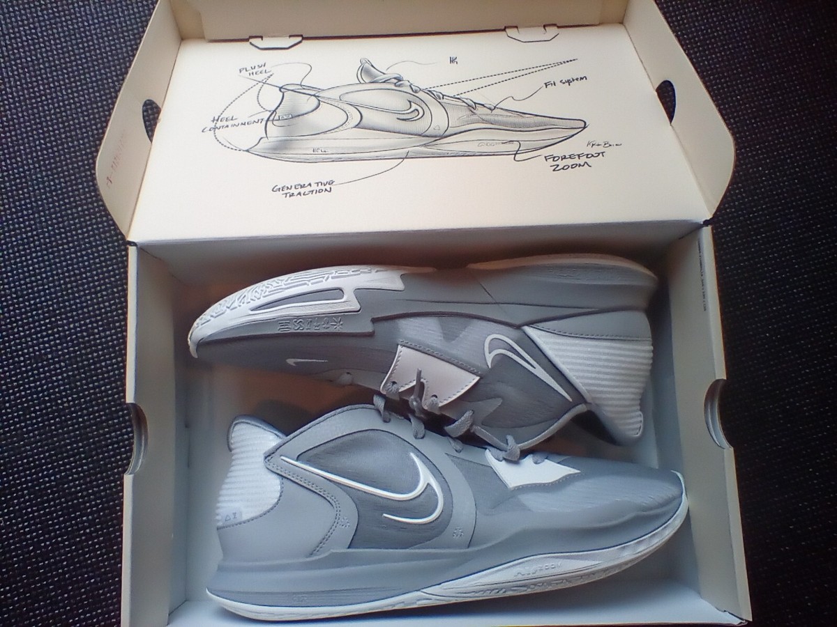Size 12 - Nike Kyrie 5 Low Wolf Grey for sale online | eBay