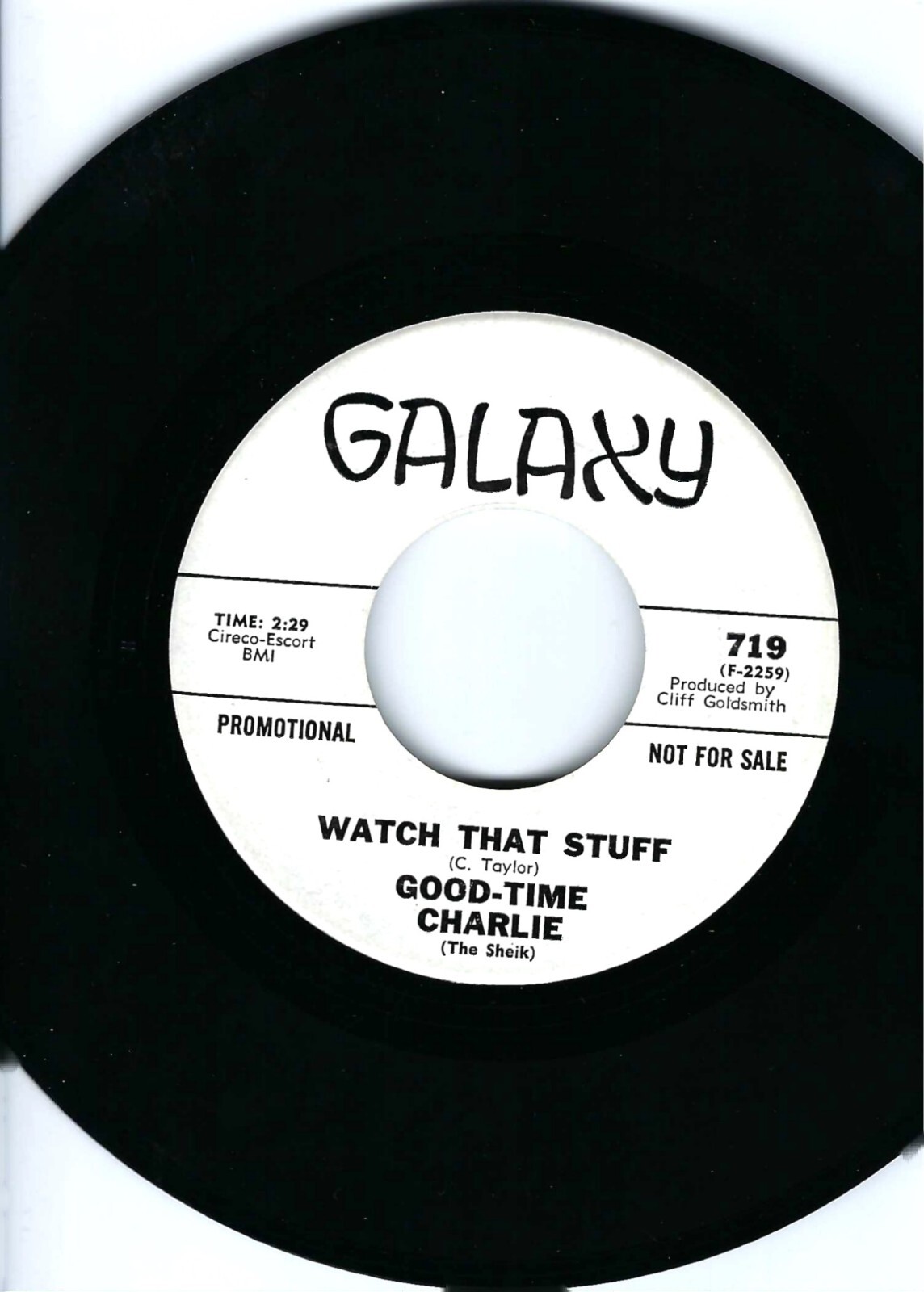 GOODTIME CHARLIE "WATCH THAT STUFF"/"LEARNING ALL ABOUT LOVE" PROMO